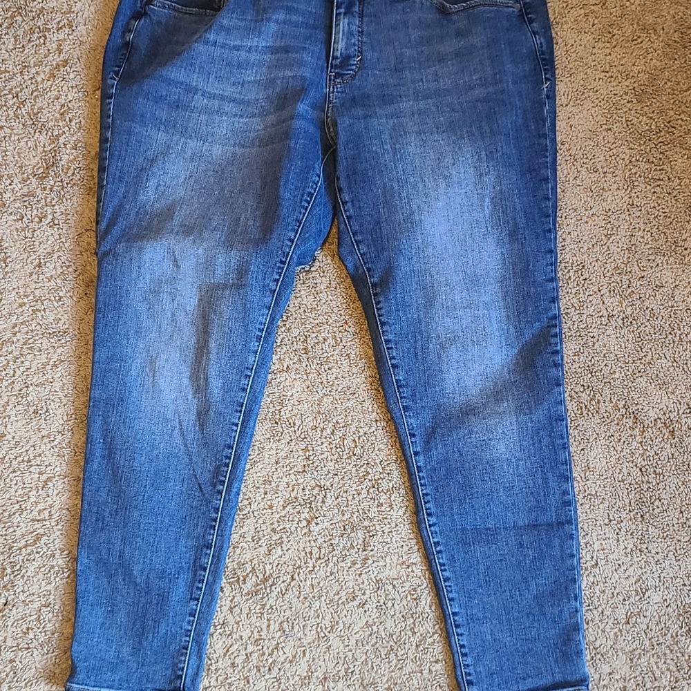 a.n.a. blue jeans skinny mid rise size 18W - Picture 4 of 5